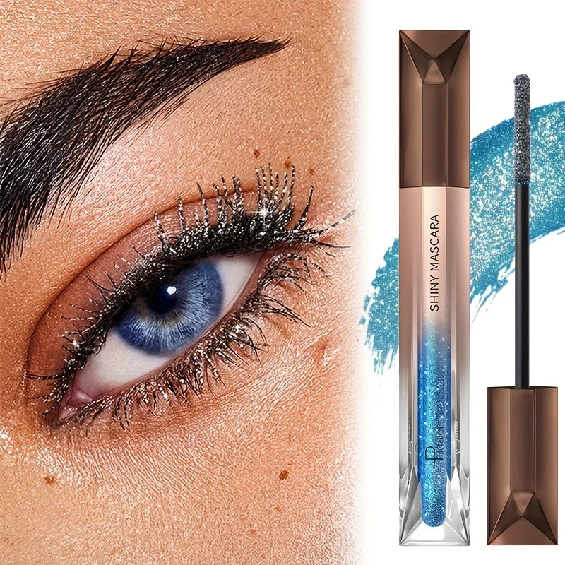Glitter Sparkling Mascara,Long-Lasting, Effects, Waterproof, Smudge-Proof , crushed diamond mascara pearlescent fine flash