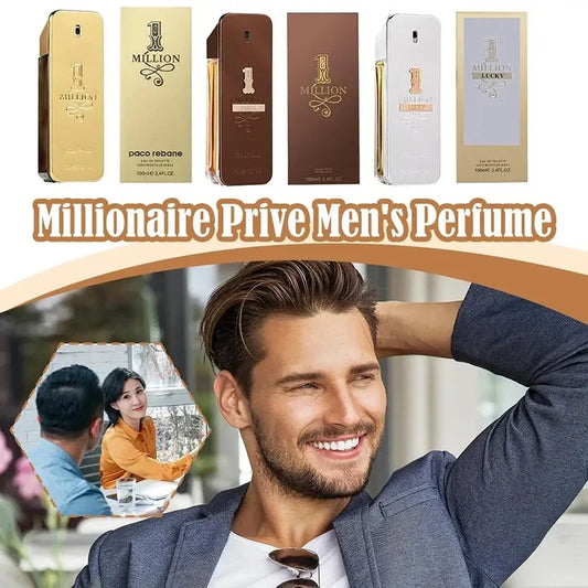 100ml Golden Perfume Million Gold Brick Men's Long-Lasting Woody Perfume Charming Enticing Natural Men's Perfume Pray Fragrance