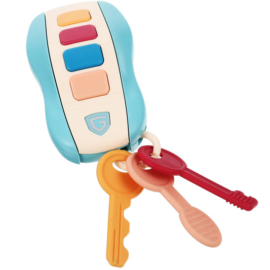1Pc Remote Control Car Toy Simulation Car Key Musical Instrument Early Education Plaything Infant Vocal Toy Colorful Sound
