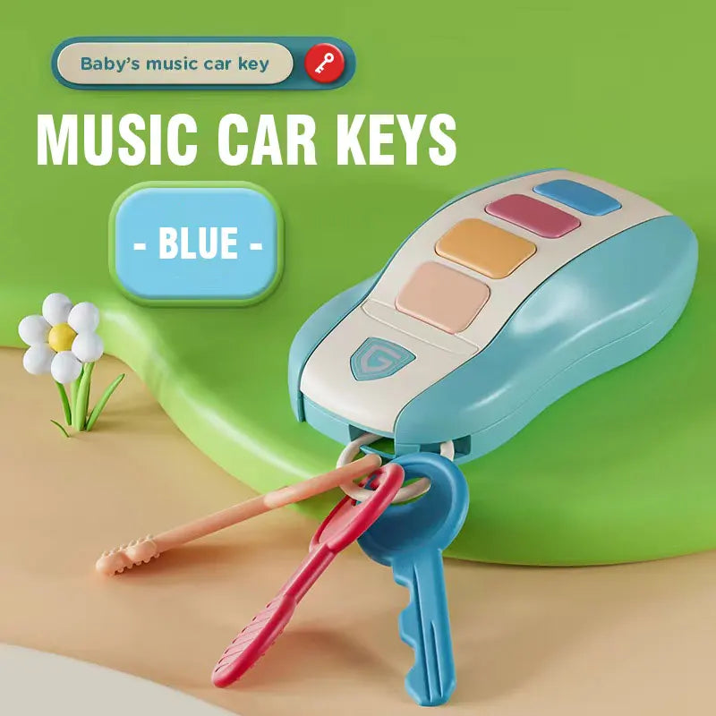 Baby Toy Musical Car Key Pretend Play Baby Vocal Music Toys Smart Remote Car Educational Toys for Children Gift for Newborn