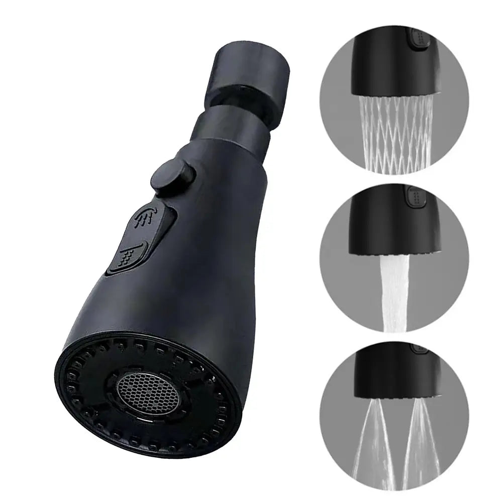 3-in-1 Kitchen Faucet Extension Kit - Universal Type - 360° Rotating - Pull-Out Style - Kitchen Faucet