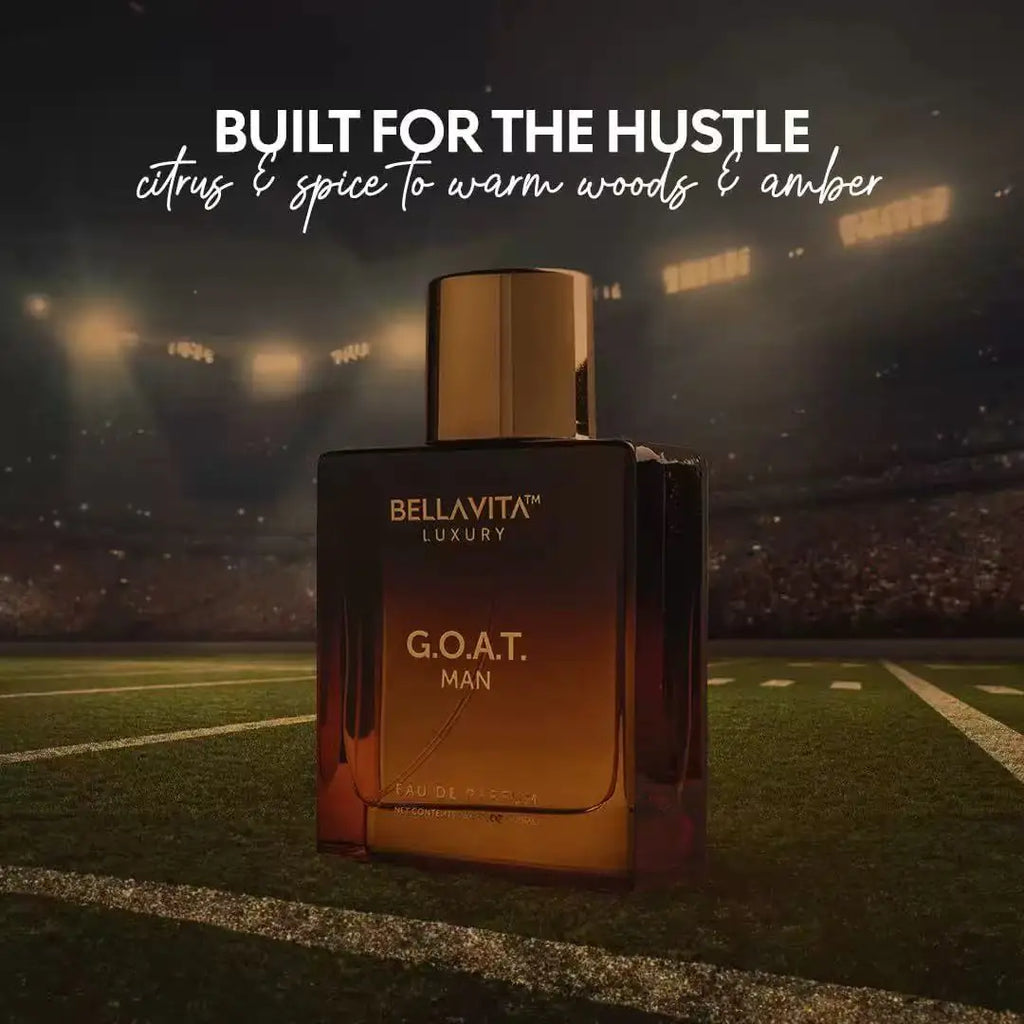 Bella Vita G.O.A.T. Man Eau de Parfum 100ml/3.38fl.oz | Bergamot Lavender Pepper Geranium Vetiver Amber Woody Spicy Men Perfume