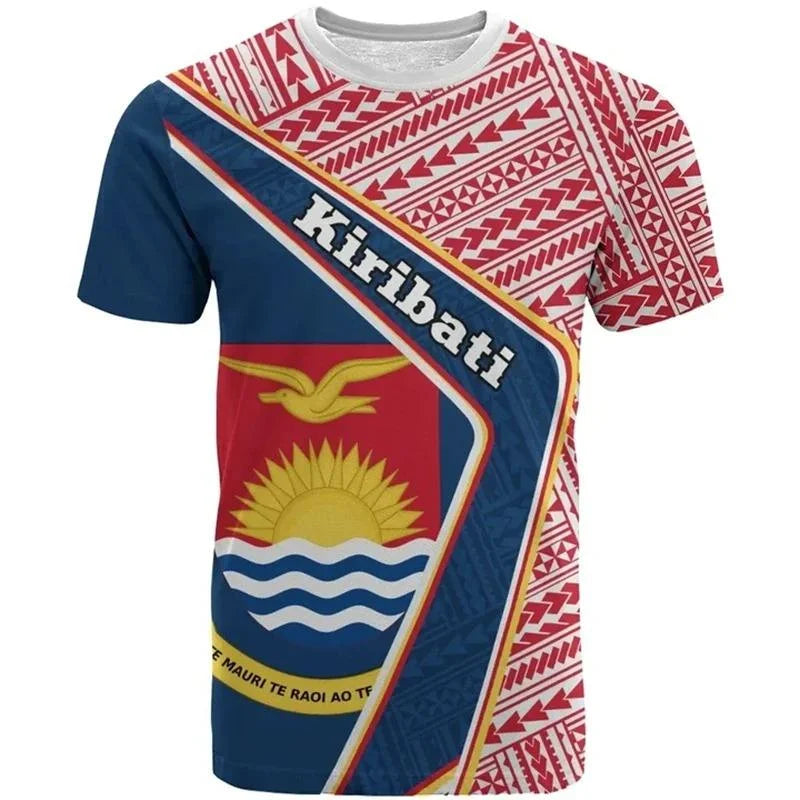 Pohnpei Micronesia 3D Printing T Shirt Men Women Graphic T-shirt Fashion Short Sleeves Male Clothes Tops Oversized Tee Shirts