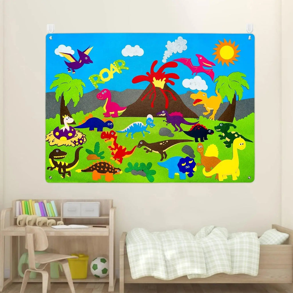 Montessori Felt Board Story Set Toys Preschool Learning Activities Board toys Outer Space Scientific Cognition Party Decorations