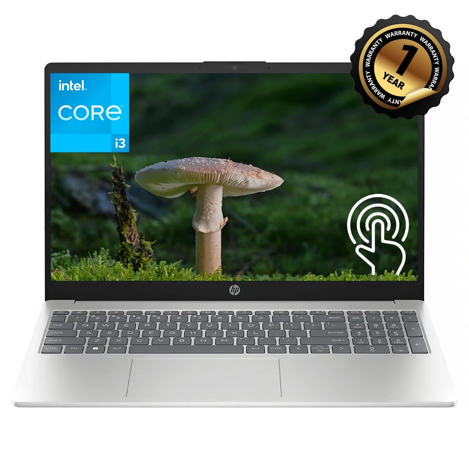 HP 15.6" HD TouchScreen Business Laptop, Intel Core i3-1315U, 32GB DDR4 RAM, 2TB SSD, Wi-Fi 6, Windows 11 Home, Natural Silver