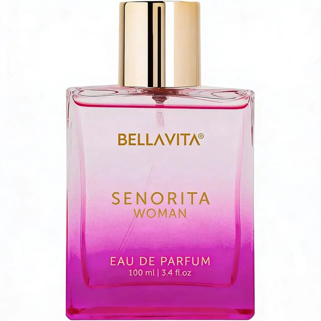 Bella Vita Luxury Senorita Woman Eau de Parfum 100ml/3.38fl.oz | Citrus Peach Rose Jasmine Vanilla Musk Floral Fruity Women Perfume