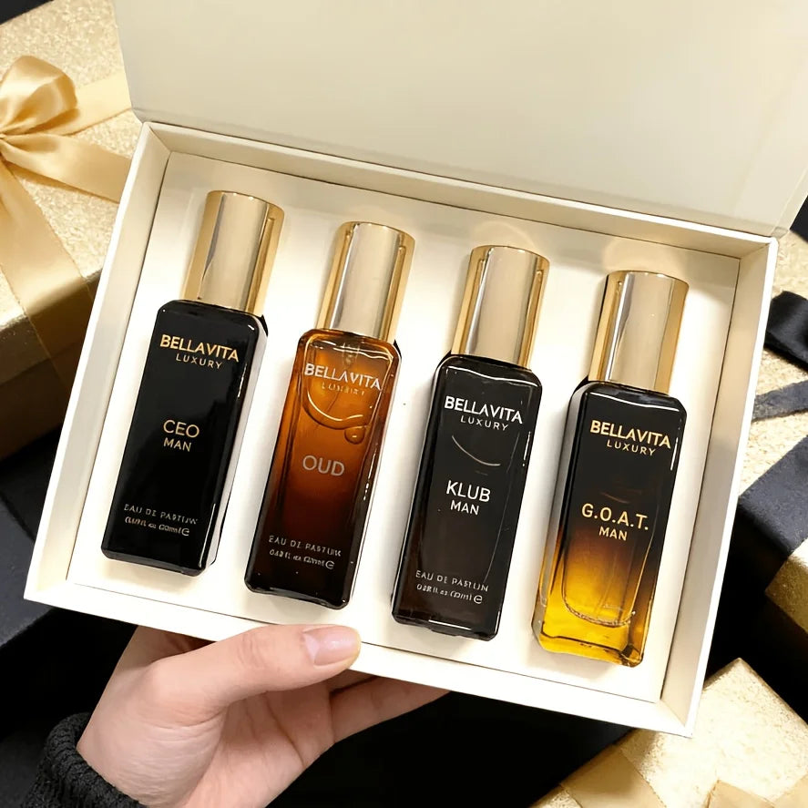 Bella Vita Organic Man Luxury Perfume has a woody floral and fruity aroma that is fresh and long-lasting
