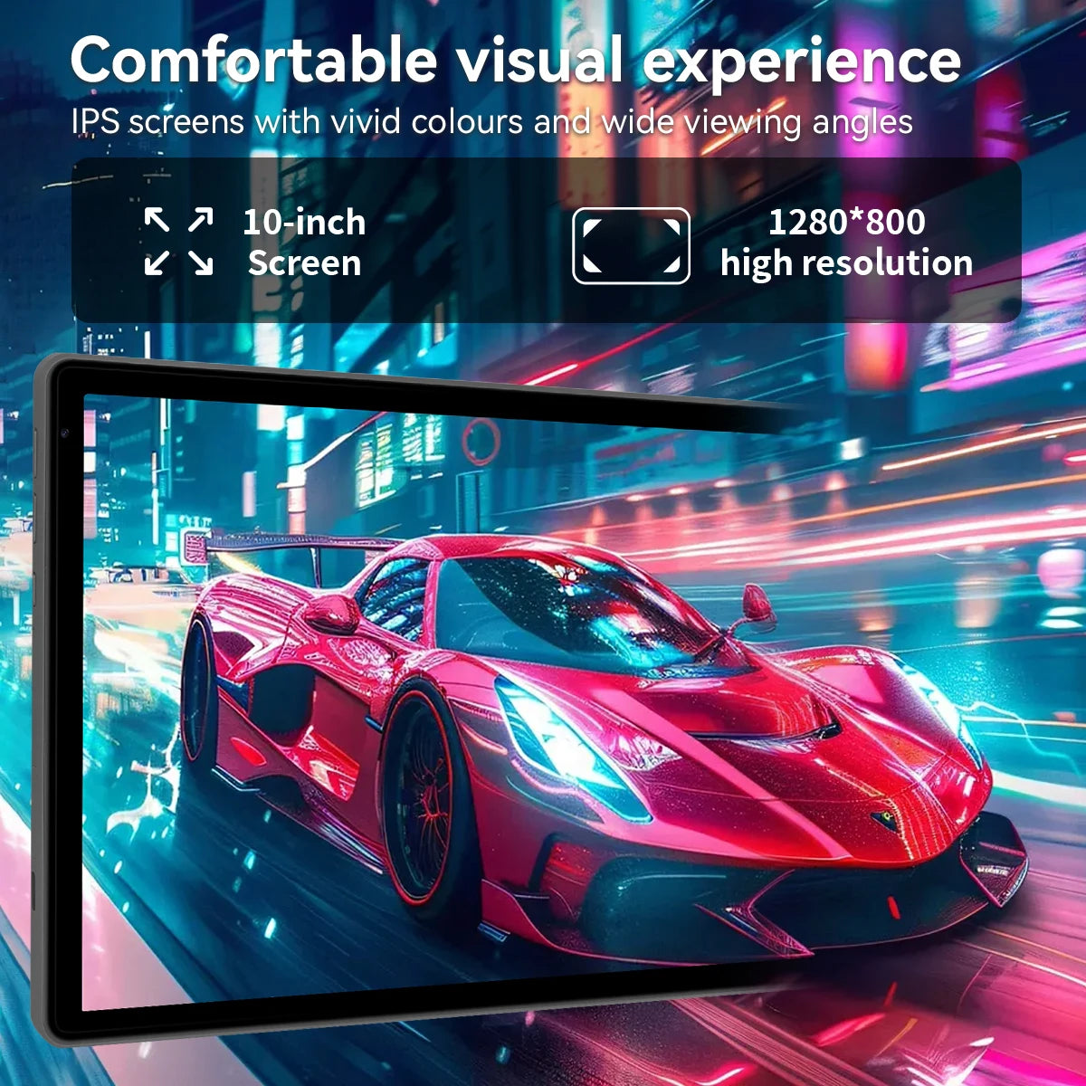 AEEZO Android 15 10.1 Inch Tablet Octa Core 24GB+128GB/1TB Expand WIFI6+BT5.0 HD IPS Screen with Stylus Keyboard Mouse Headphone