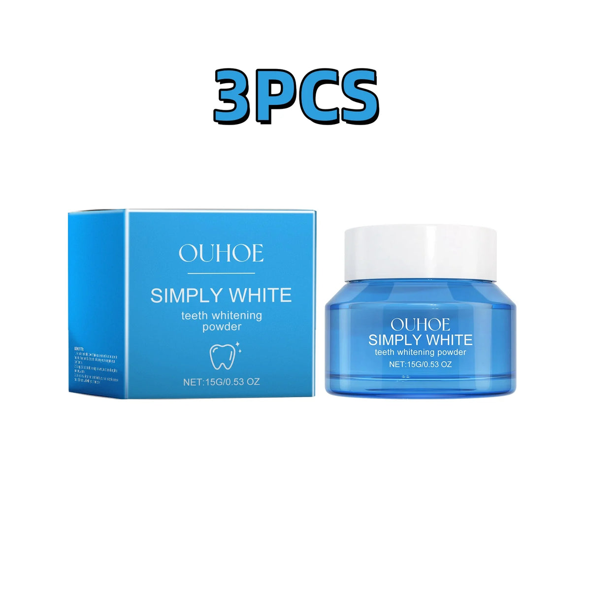 15g Ouhoe Whiten Teeth Whiten Powder Eliminate Odors Oral Clean Care Reduce Oral Discomfort Natural Innocuous Tooth Powder