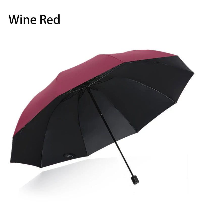 130cm extra-large folding umbrella suitable for both sunny and rainy days and is windproof, waterproof comprehensive protection.