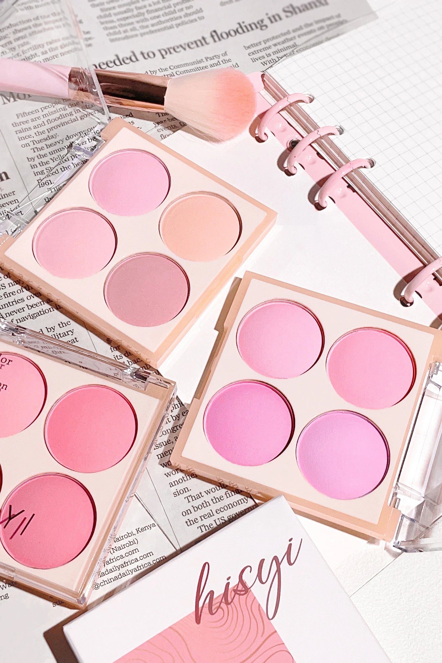 Radiant Blush Palette Makeup – Soft Matte & Shimmer, Natural Glow for a Youthful Look