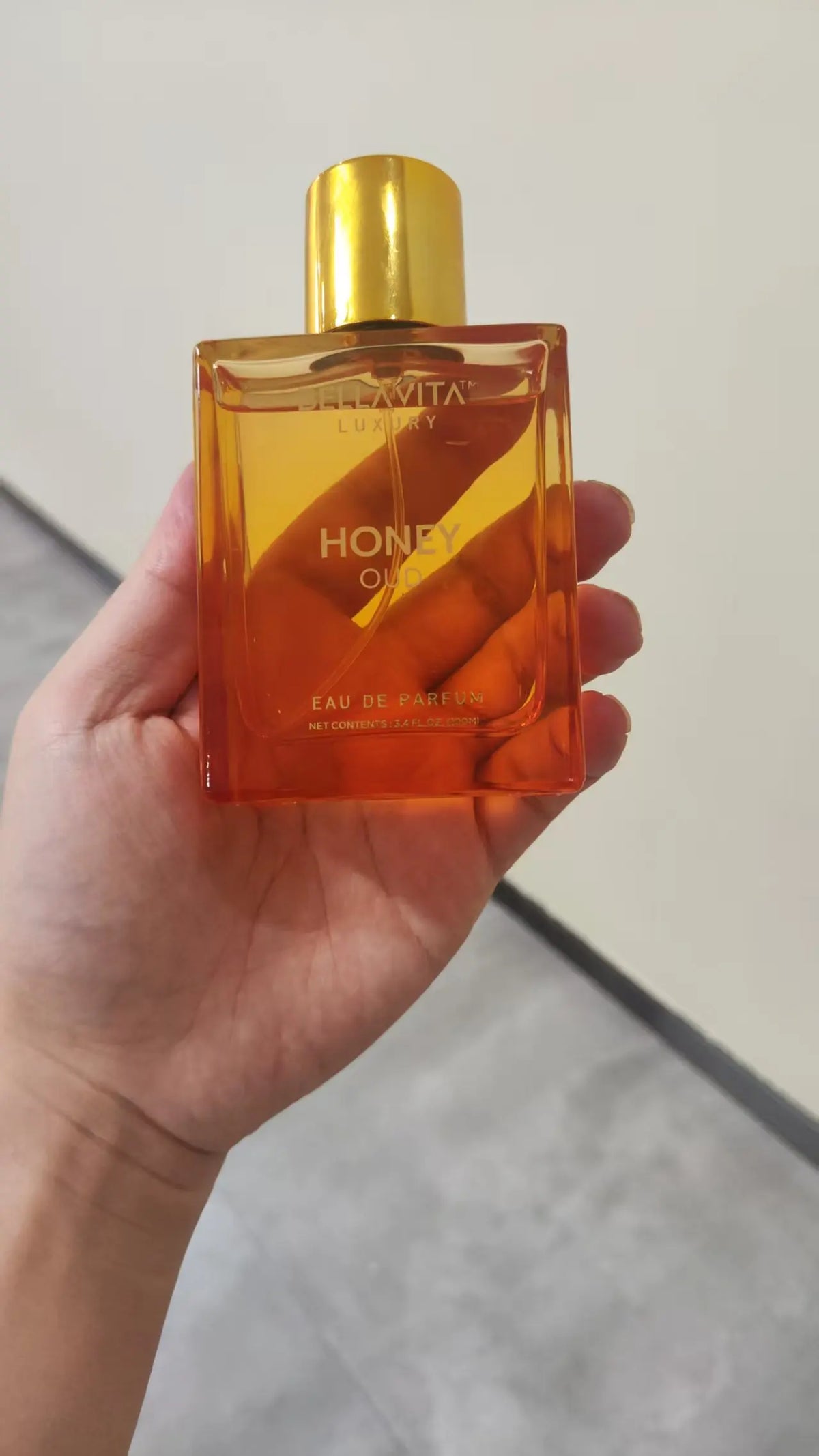 Bella Vita Honey Oud Eau de Parfum 100ml/3.4fl.oz | Honey Bergamot Saffron Rose Vanilla Woody Oriental Unisex Perfume