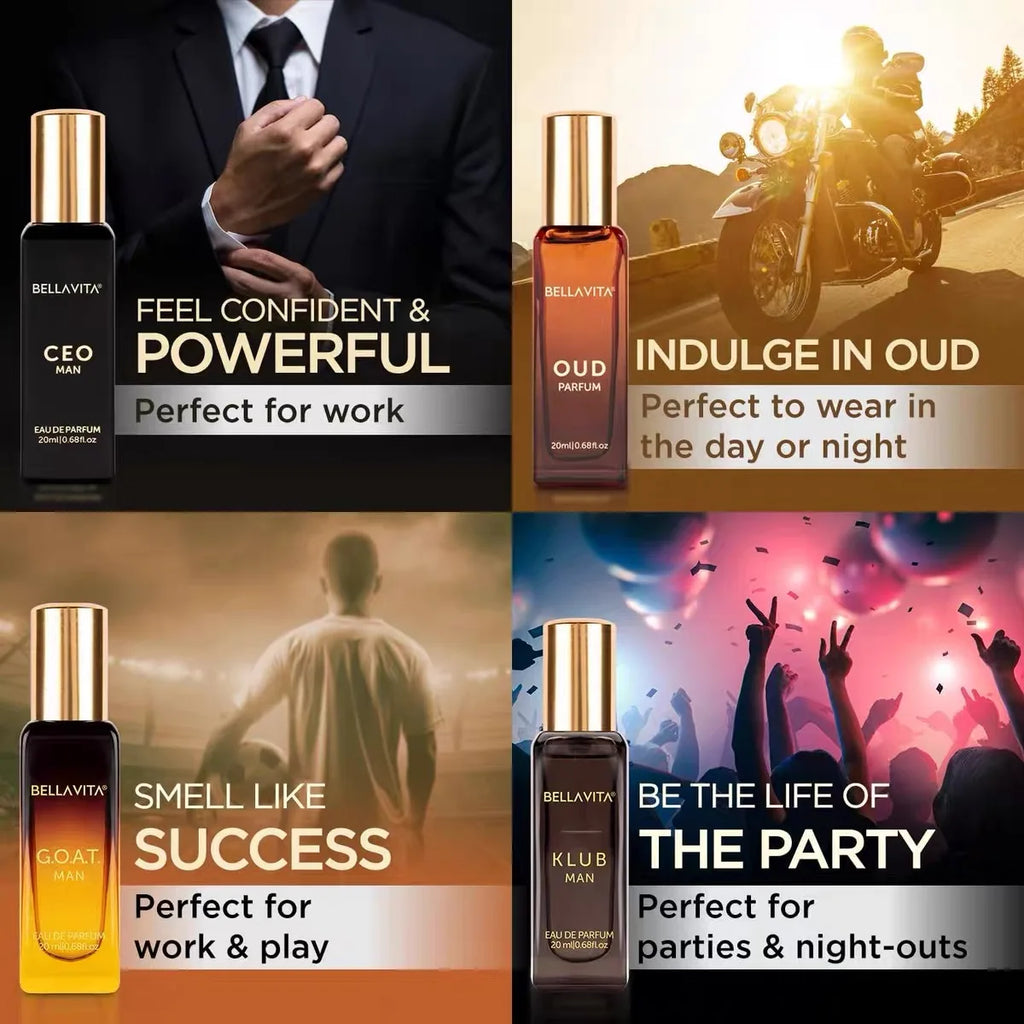 Bella Vita Organic Man Luxury Perfume has a woody floral and fruity aroma that is fresh and long-lasting