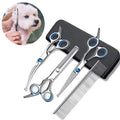 Pet Grooming Scissors 7Inch 9cr Stainless Steel Pet Dog Safty Scissors Cat Dog Hair Grooming Scissors Kit