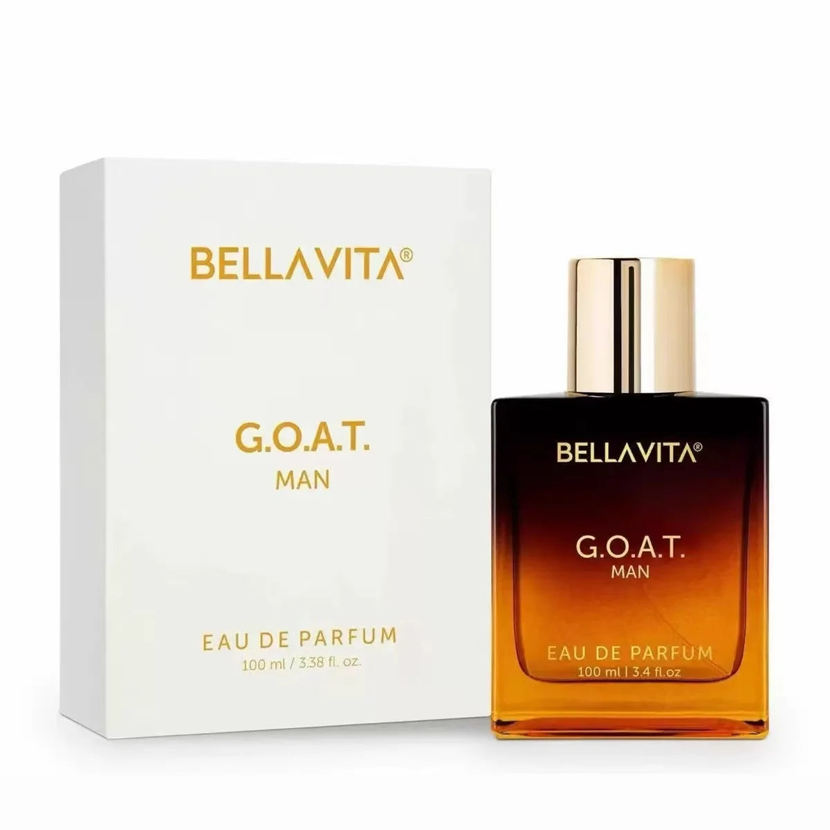 Bella Vita G.O.A.T. Man Eau de Parfum 100ml/3.38fl.oz | Bergamot Lavender Pepper Geranium Vetiver Amber Woody Spicy Men Perfume