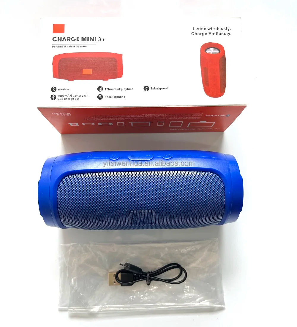 Portable True Wireless Stereo Surround Sound IPX-7 Waterproof Built-in Mic TF Radio Speaker for Computer Mobile Phone for