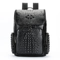 Genuine Leather Waterproof Laptop Backpack 15.6 Inch Large Capacity Unisex Fashion Arcuate Shoulder Strap Soft Handle Business