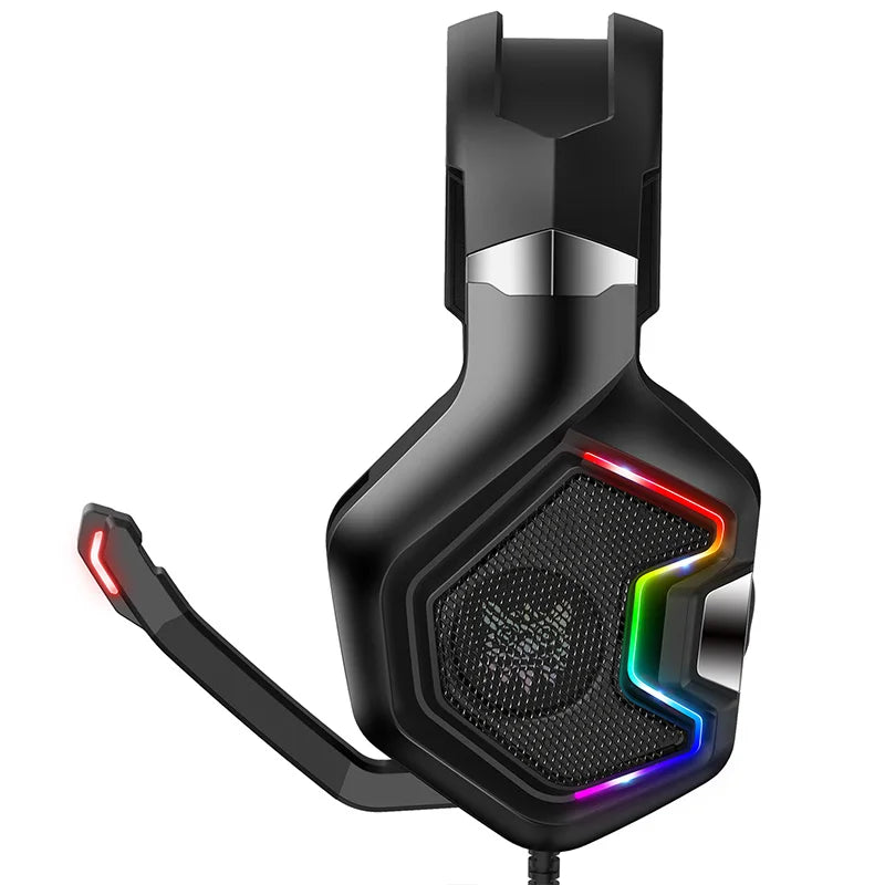 Free Sample ONIKUMA K10 PRO GamingHeadset RGB Light Noise Cancelling Adjustable Band PS4 Gaming Headset