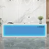 Customizable Luxury Modern White Wooden Front Desk Reception Counter Company Office Size