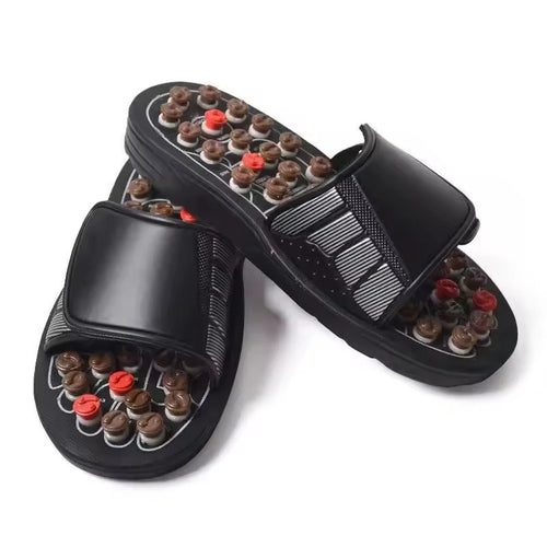 High Quality Unisex Comfortable Foot Massage Slippers Acupuncture Magnetic Health Care Customized Color Logo No Electricity