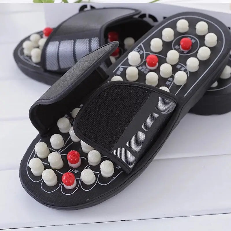 Household Non-Slip Foot Massage Slipper Foot Acupoint Massage Sandals for Blood Circulation Foot Health Care