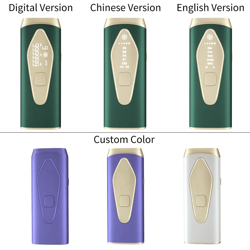 High Quality Ice Coo Sapphire Handset Portable Permanent Painless Epilator Home Use for Face and Body IPL Laser Hair Removal