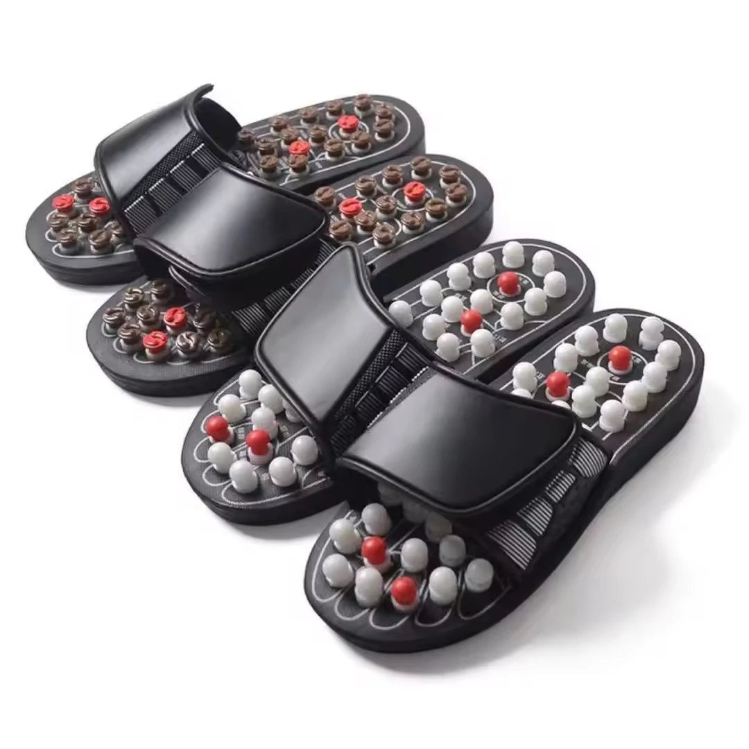 High Quality Unisex Comfortable Foot Massage Slippers Acupuncture Magnetic Health Care Customized Color Logo No Electricity