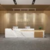 Luxury MDF Reception Desk for Beauty Salons Hotel Office Building Mall Use for Salon Reception Counter
