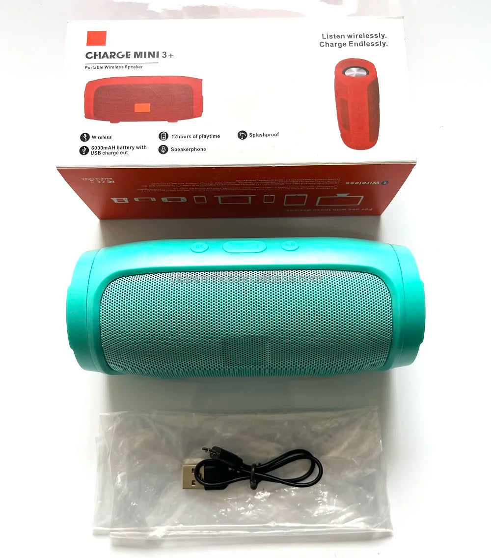 Portable True Wireless Stereo Surround Sound IPX-7 Waterproof Built-in Mic TF Radio Speaker for Computer Mobile Phone for