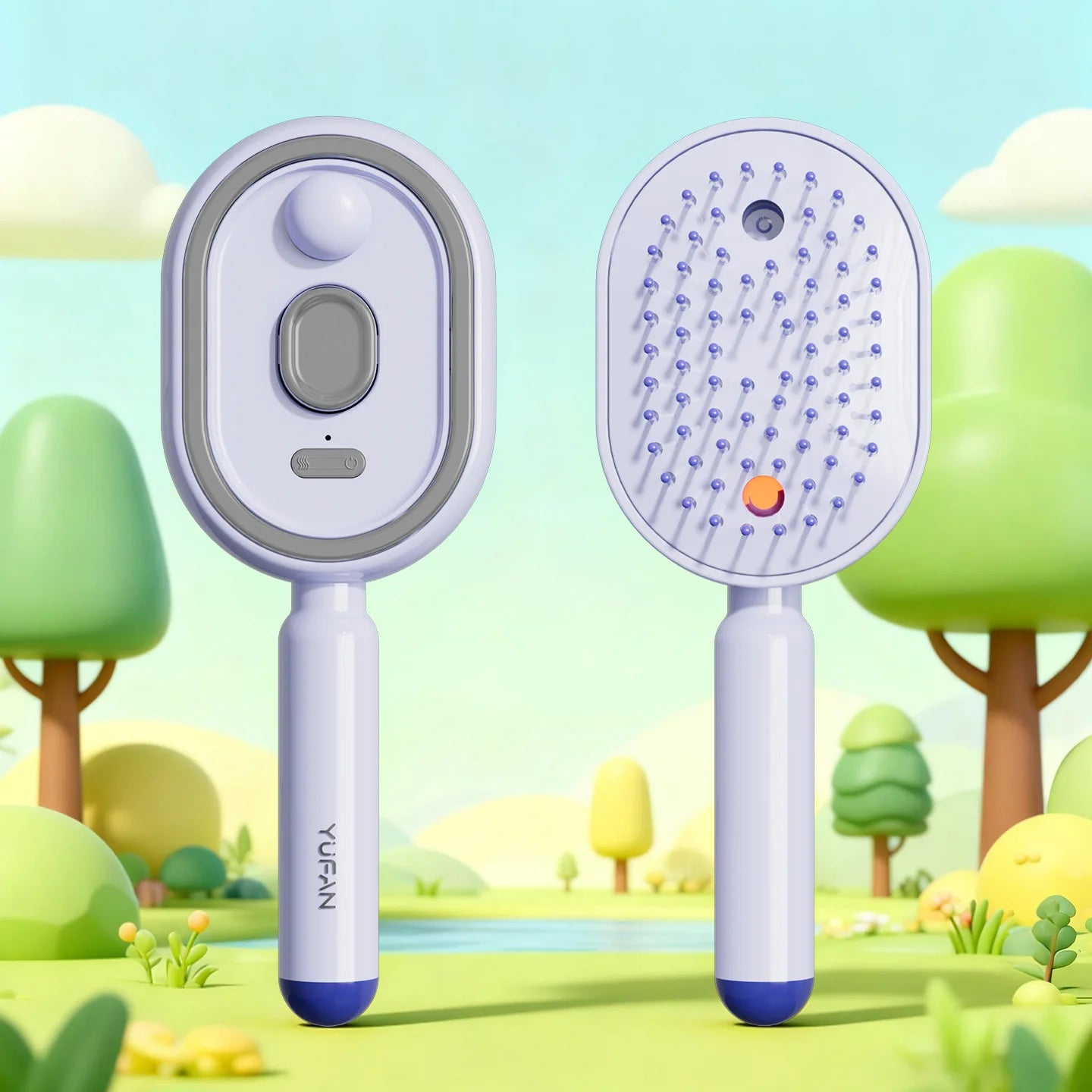 Electric Spray Airbag Cushion Massage Comb Essential Oil Atomization Self-Cleaning Smoothing Anti-Static Features