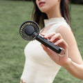 Hot Summer Handheld Portable 1200mAh Low Noise Fan Household Office Table Three Gears Wind Speed Air Cooling Fan With Carabiner