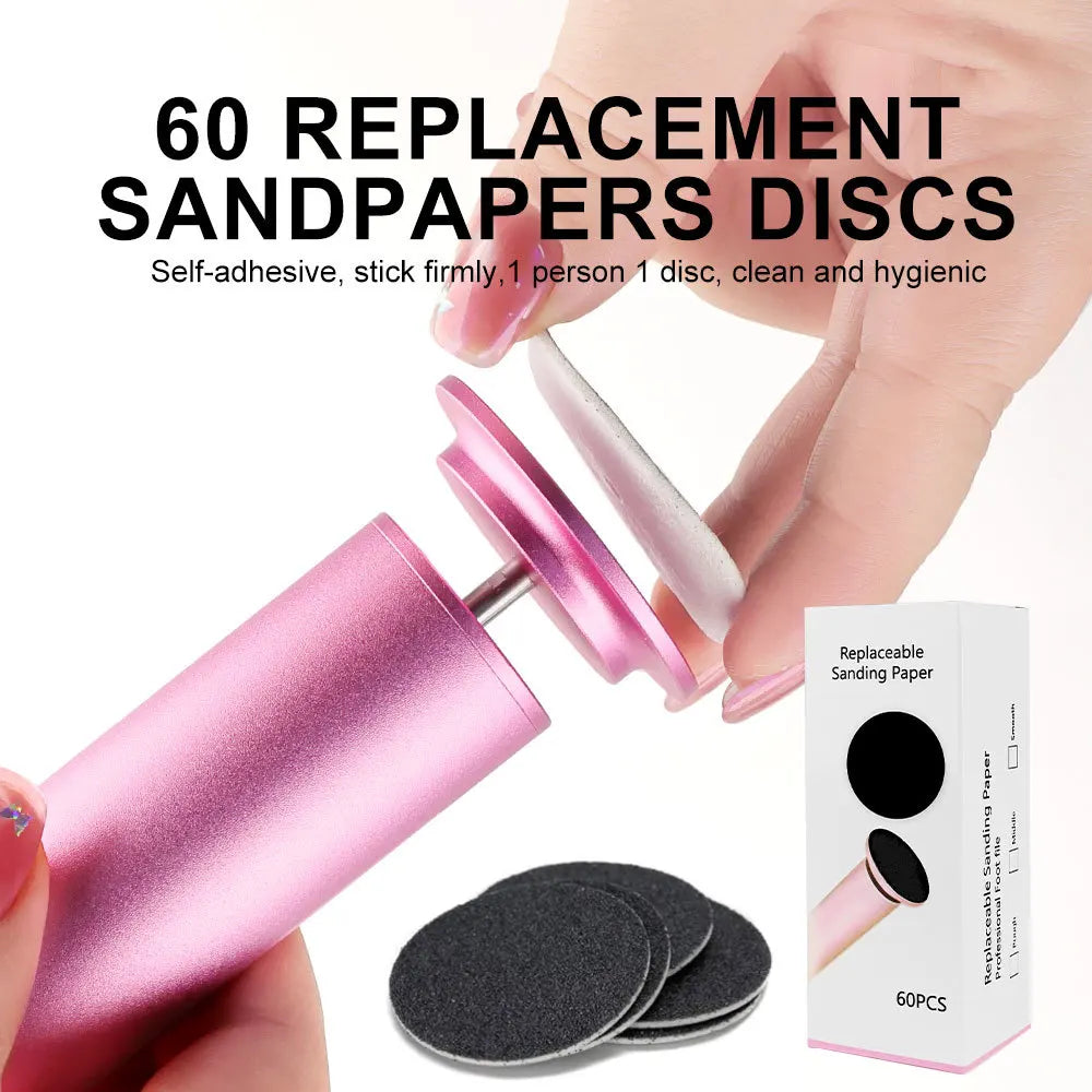 Hot-Selling High-Pressure Electric Foot Grinder Stainless Steel Pedicure Artifact Removes Dead Skin Calluses Cross-Border Callus