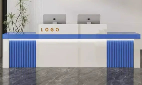 Luxury Customized Office Furniture Reception Desk with Logo Front Desk Bar Counter