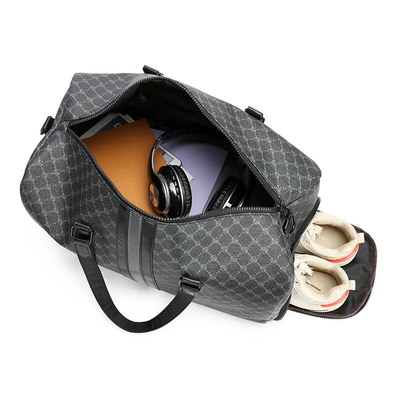 2025 YY New Fashionable Outdoor Travel Tote Bag for Men Durable Large Capacity Luggage Multifunctional Single Shoulder Crossbody