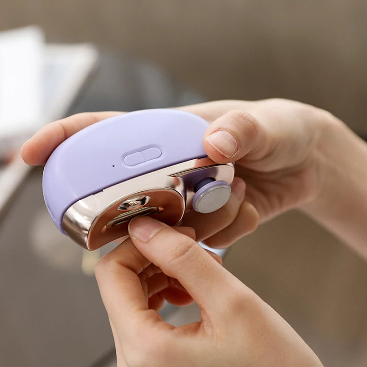 Automatic Electric Usb 2 in 1 Rechargeable Precision Baby Nail Trimmer File Cutter for Newborn