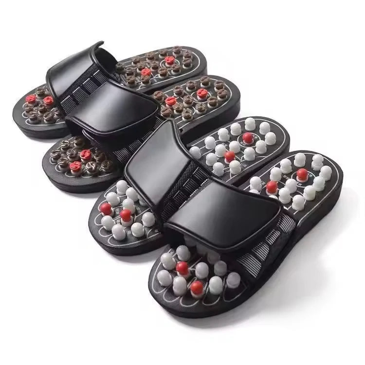 High Quality Unisex Comfortable Foot Massage Slippers Acupuncture Magnetic Health Care Customized Color Logo No Electricity