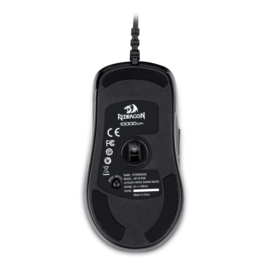 Redragon M718-RGB Wired Gaming Mouse 10000 DPI High-Precision Programmable Computer Mouse 10000 DPI for Laptop PC Gamer