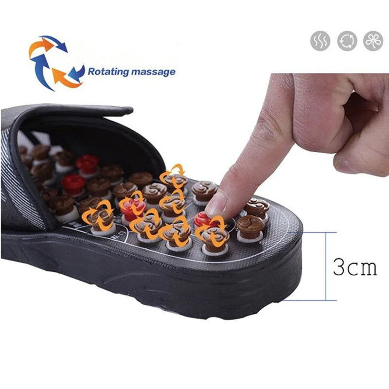 Household Non-Slip Foot Massage Slipper Foot Acupoint Massage Sandals for Blood Circulation Foot Health Care