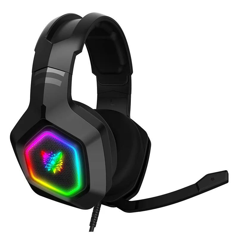 Free Sample ONIKUMA K10 PRO GamingHeadset RGB Light Noise Cancelling Adjustable Band PS4 Gaming Headset