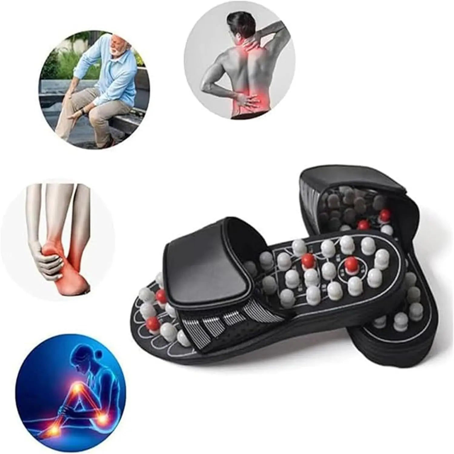 Hot Sale Feet Massage Shoes Men Women Soft Massage Bottom Home Outdoor Sport Improve Blood Circulation Massage Slippers