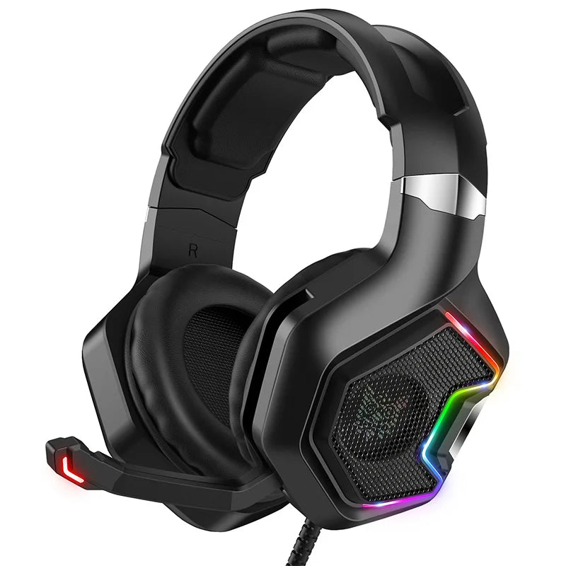 Free Sample ONIKUMA K10 PRO GamingHeadset RGB Light Noise Cancelling Adjustable Band PS4 Gaming Headset