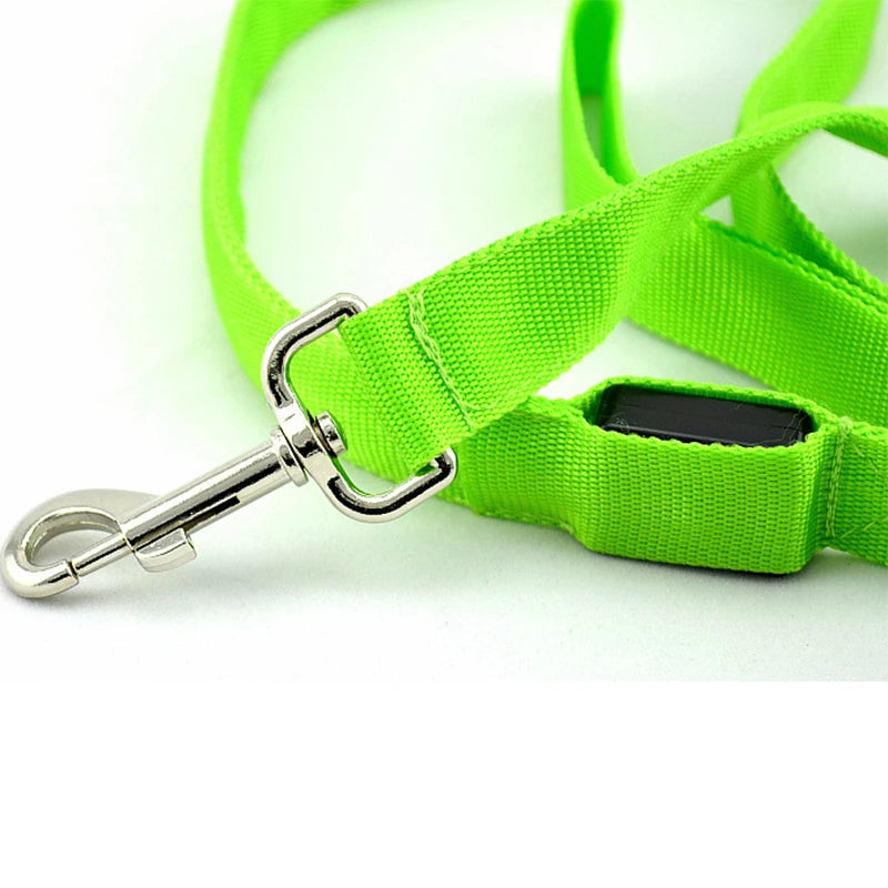 LED Dog Leash Light Luminous Pet Dog Lead Leash For Dogs Cats Nylon Light Night Safety Flashing Pet Dog Leashes For Small Dog