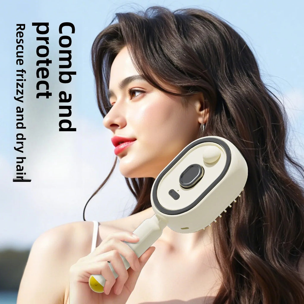 Electric Spray Airbag Cushion Massage Comb Essential Oil Atomization Self-Cleaning Smoothing Anti-Static Features