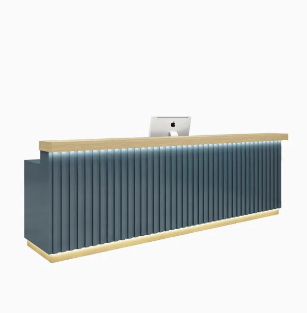 Mediterranean-Style Reception Counter for Clothing Stores Restaurants Hotels and Gyms Handmade From Vintage MDF Design