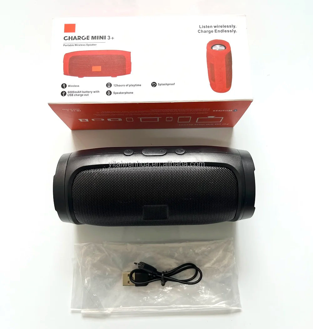 Portable True Wireless Stereo Surround Sound IPX-7 Waterproof Built-in Mic TF Radio Speaker for Computer Mobile Phone for