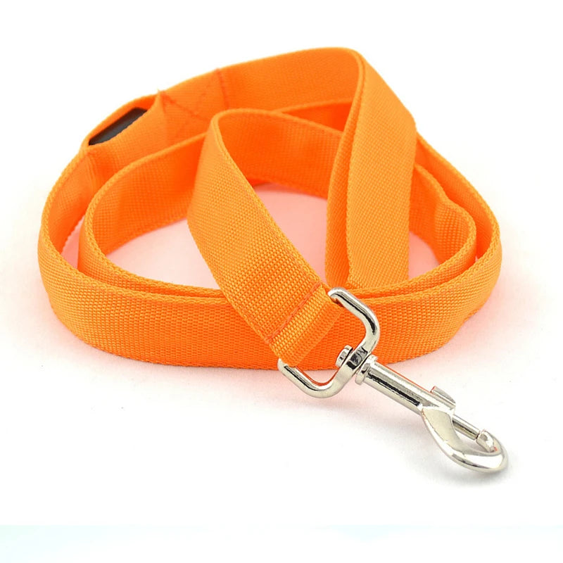 LED Dog Leash Light Luminous Pet Dog Lead Leash For Dogs Cats Nylon Light Night Safety Flashing Pet Dog Leashes For Small Dog