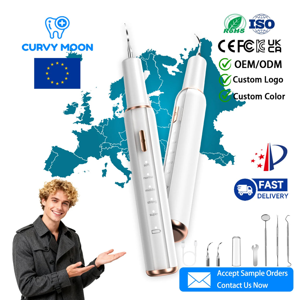 Electric Ultrasonic Teeth Cleaner Dental Calculus Stain Remover Effective Home Use Teeth Oral Tooth Plaque Tartar Scaler