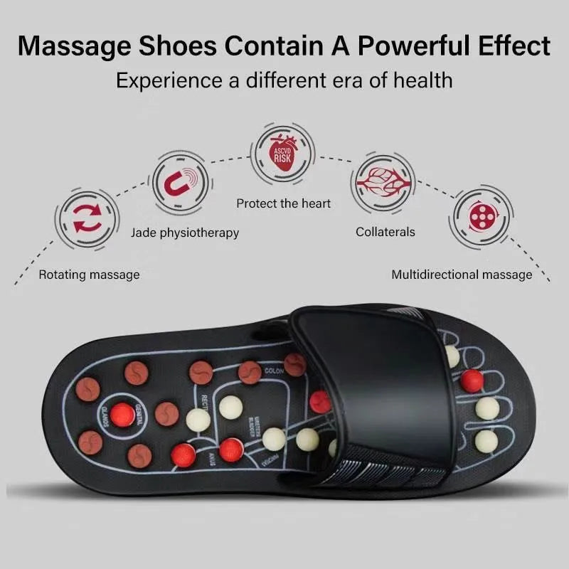 Hot Sale Feet Massage Shoes Men Women Soft Massage Bottom Home Outdoor Sport Improve Blood Circulation Massage Slippers
