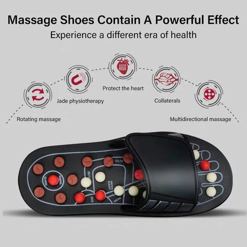 Hot Sale Feet Massage Shoes Men Women Soft Massage Bottom Home Outdoor Sport Improve Blood Circulation Massage Slippers