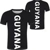 Cheap Wholesale GUYANA Flag T-shirt Printing Your Brand Fashion Casual Custom Graphic Tees T Shirts Men Summer Sports Soft Tops